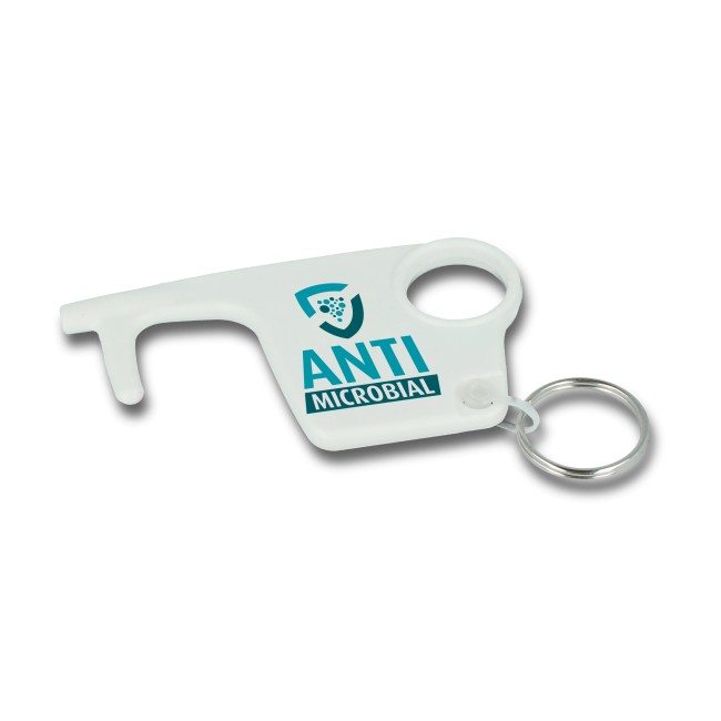 Promotional Antimicrobial Hygiene Hook Keyring