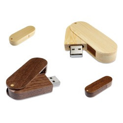 Promotional Wooden Rotating USB