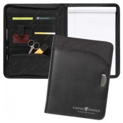 Promotional Toucan A4 Zipped Leather Conference Folder