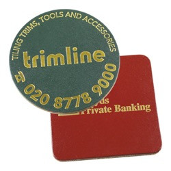 Promotional Petite Eco Colour Leather Coaster