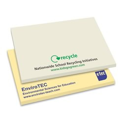 Promotional Recycled A7 (100x75mm) Sticky Notes