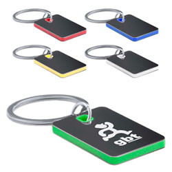 Promotional Metal Rectangular Keyring