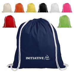 Promotional Cotton Backpack Drawstring