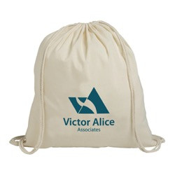 Promotional Natural Drawstring Backpack