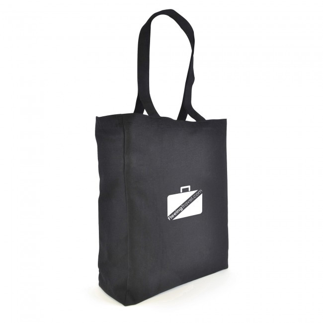 Promotional Dunham Black Canvas Shopper 10oz