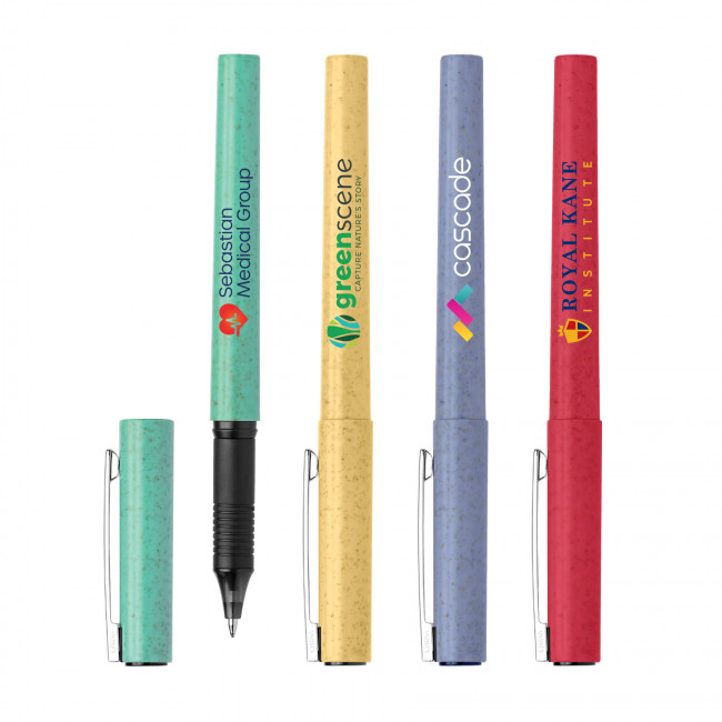 Promotional Fox Gel Eco Wheat Plastic Pen