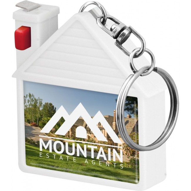 Promotional House Tape Measure Keyring