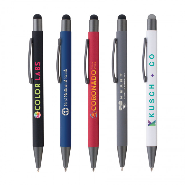 Promotional Bowie Softy Stylus Antimicrobial Pen