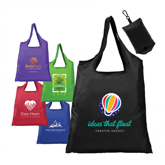 Promotional Santorini Foldaway Shopping Tote Bag