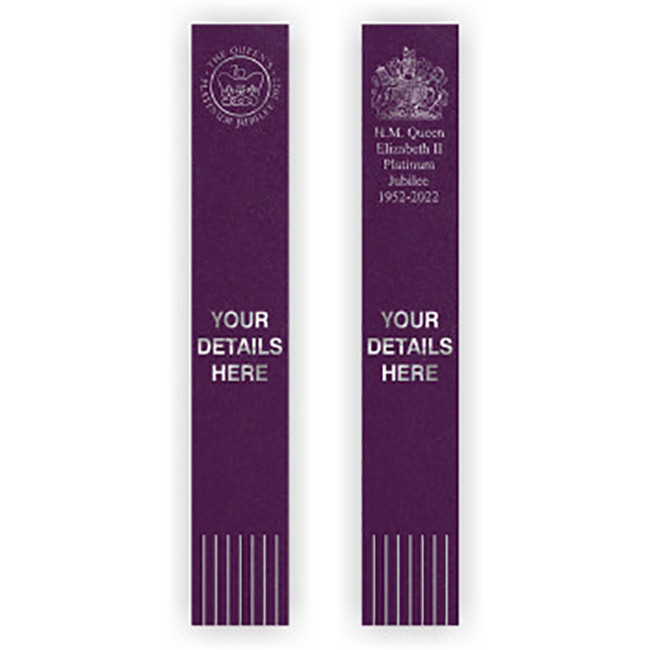 Promotional Jubilee Recycled Leather Bookmark