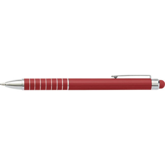 Promotional Aluminium ballpen with stylus - Image 3