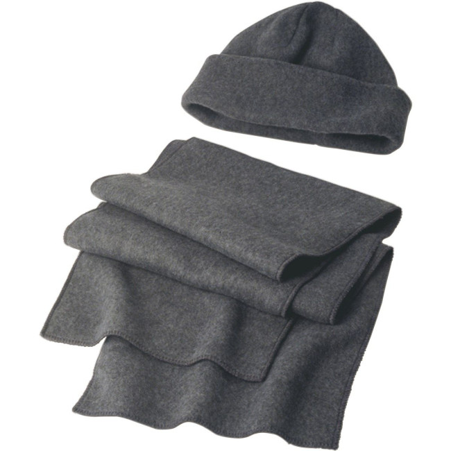 Promotional Fleece cap and scarf - Image 2