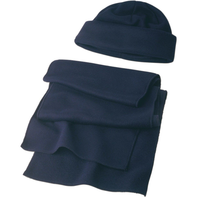 Promotional Fleece cap and scarf - Image 1