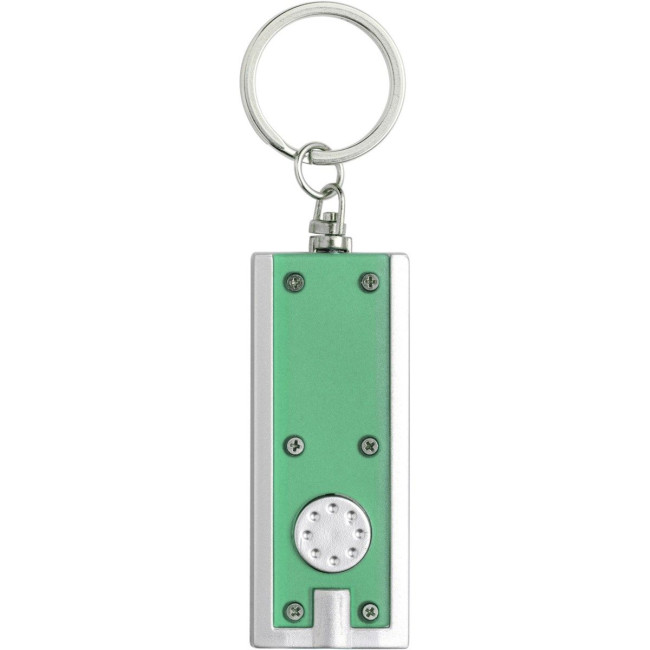 Promotional Plastic LED torch keyring - Image 2