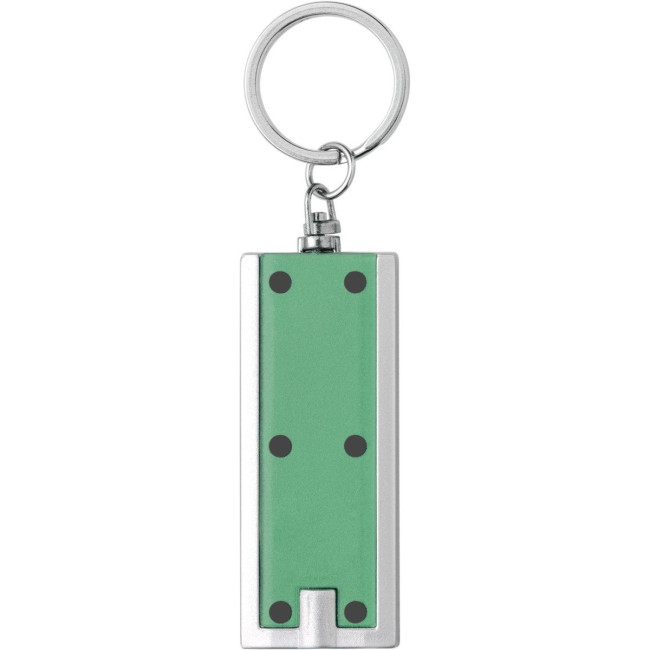 Promotional Plastic LED torch keyring - Image 3