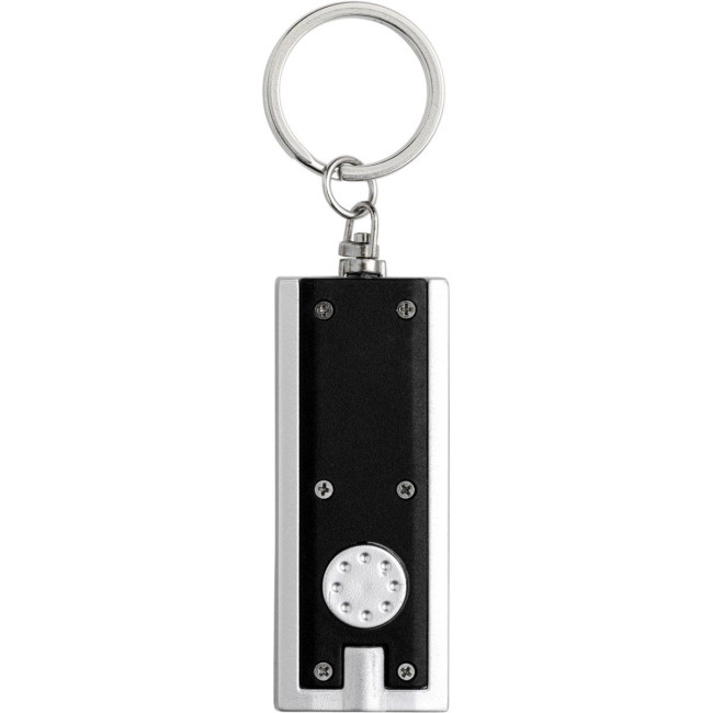 Promotional Plastic LED torch keyring - Image 4