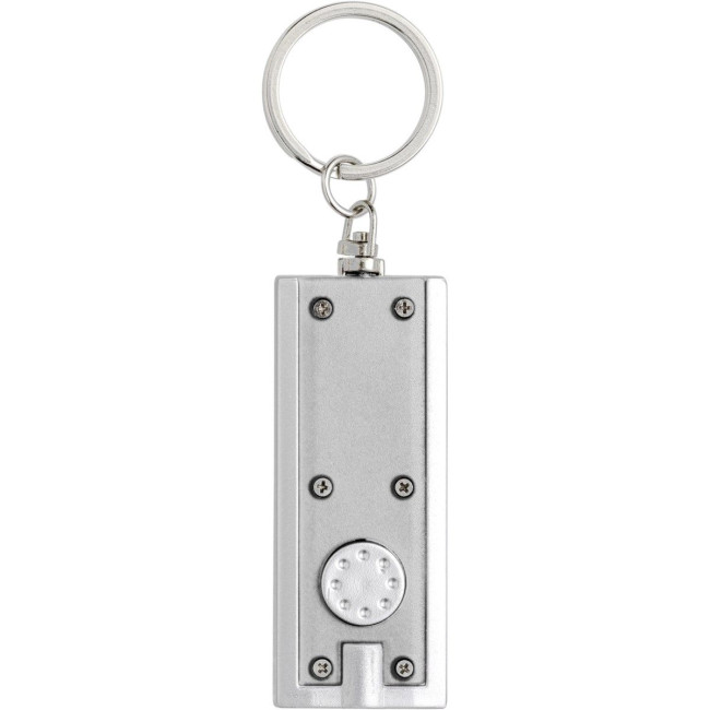 Promotional Plastic LED torch keyring - Image 8