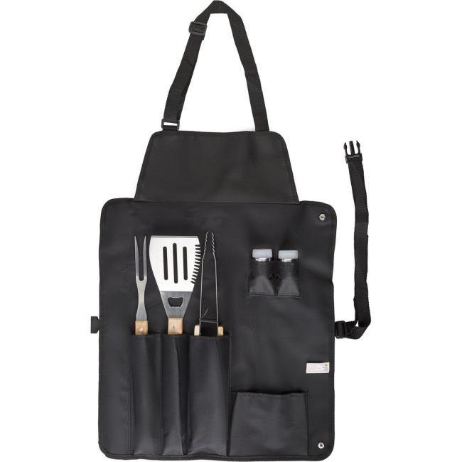 Promotional Barbecue Set With Apron 6pc - Image 1