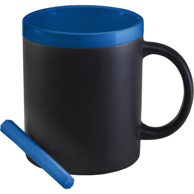 Promotional Stoneware mug with chalks 300ml - Image 3