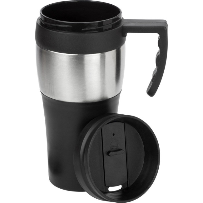 Promotional Plastic Travel mug 500ml - Image 2