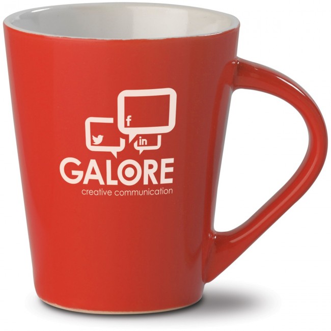 Promotional Bright red 'Nice' mug 250ml - Image 1