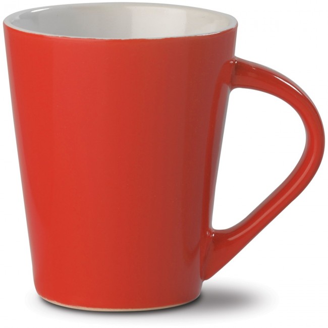 Promotional Bright red 'Nice' mug 250ml - Image 2