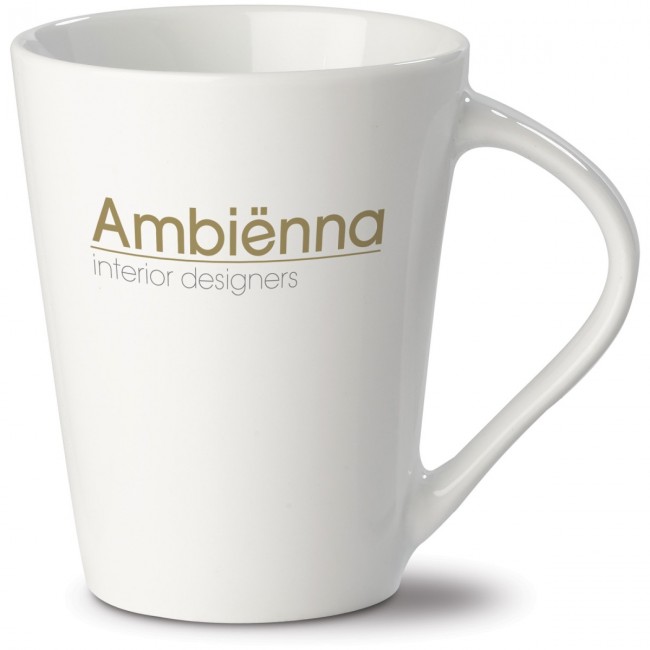 Promotional White 'Nice' mug, EU production 250ml - Image 1