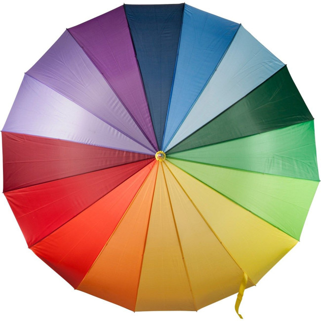 Promotional Rainbow polyester umbrella - Image 2