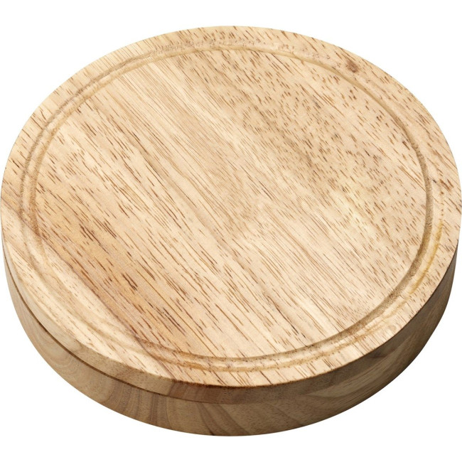 Promotional Wooden Cheese set - Image 2