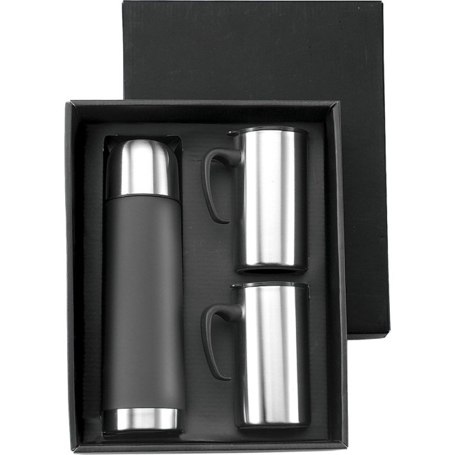 Promotional Stainless Steel Flask Travel set - Image 1