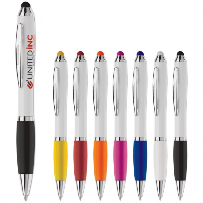 Promotional Hawaii stylus white colour grip & tip - Image 2