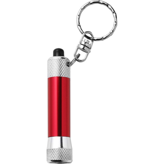 Promotional Aluminium LED torch keyring - Image 1