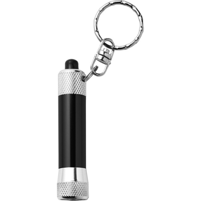 Promotional Aluminium LED torch keyring - Image 2