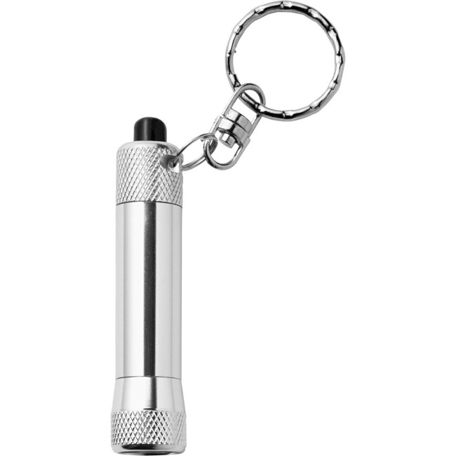 Promotional Aluminium LED torch keyring - Image 4