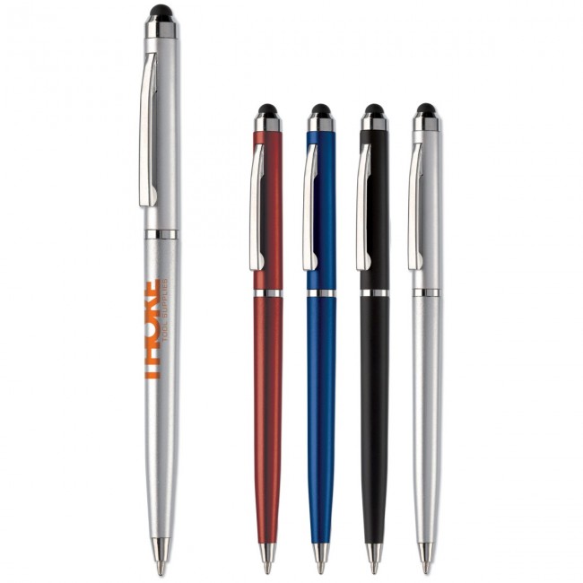 Promotional Plastic stylus pen slim model - Image 1