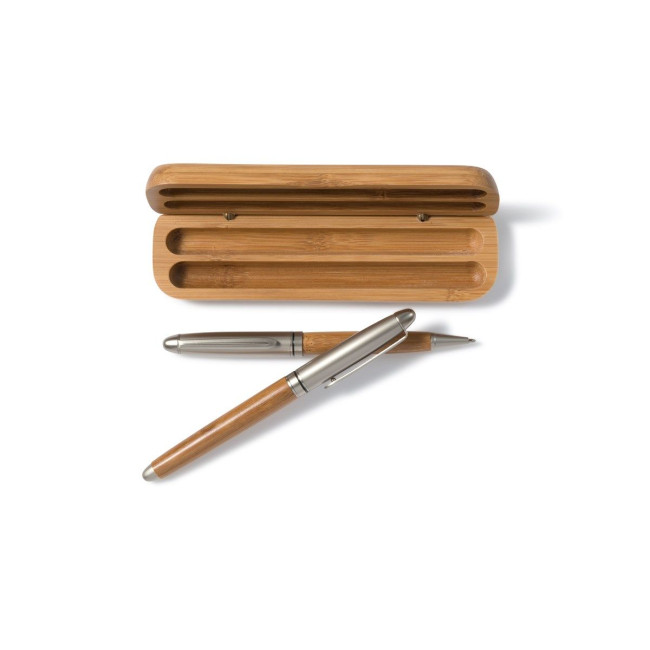 Promotional Bamboo ballpen and rollerpen - Image 4