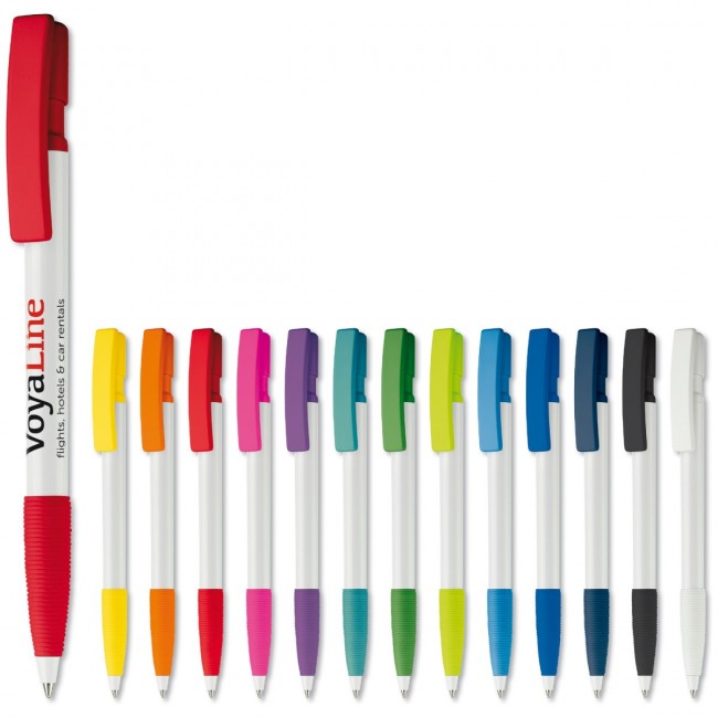 Promotional Nash ball pen rubber grip hardcolour - Image 1