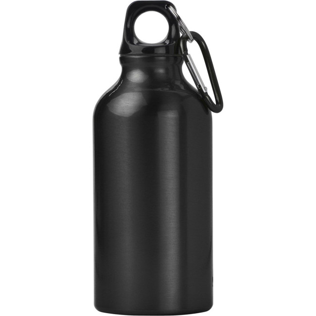 Promotional Marney Aluminium Single Walled Bottle With Carabiner 400ml - Image 4