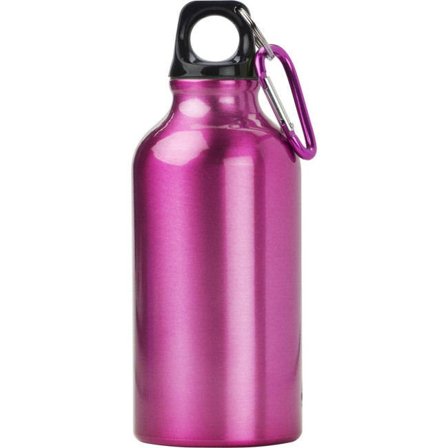 Promotional Marney Aluminium Single Walled Bottle With Carabiner 400ml - Image 9