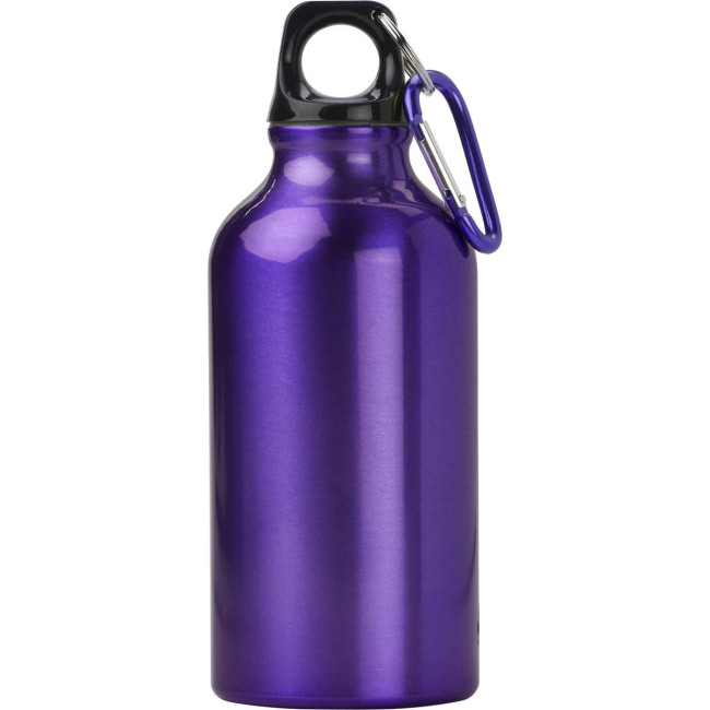 Promotional Marney Aluminium Single Walled Bottle With Carabiner 400ml - Image 10