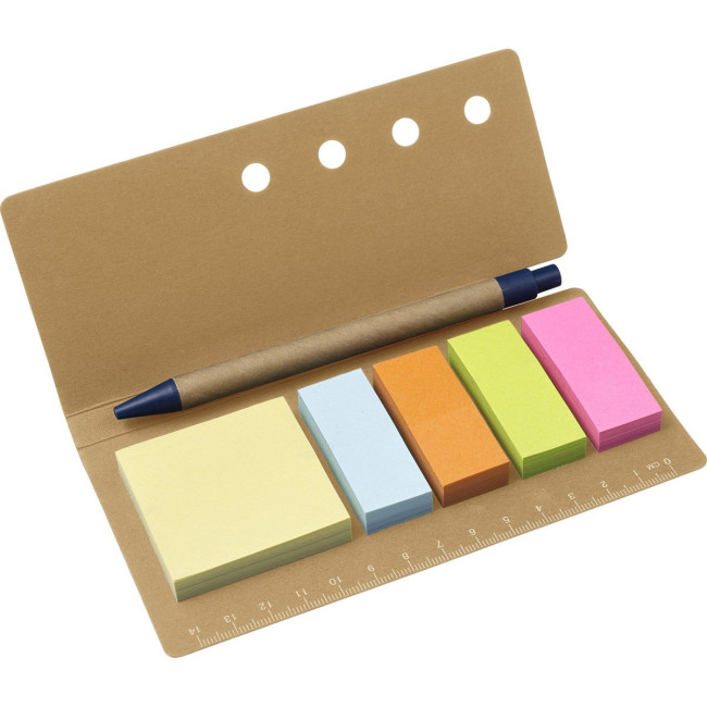 Promotional Cardboard sticky notes holder with ruler - Image 5