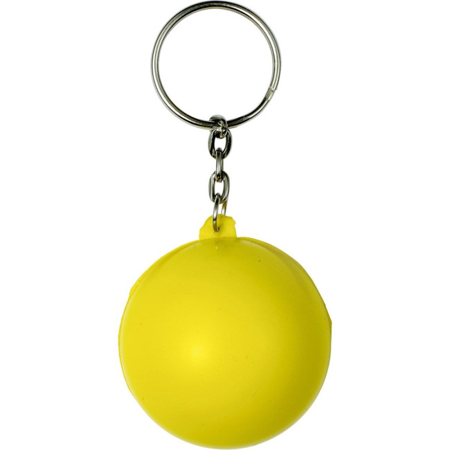 Promotional Smiley Face Stress Keyring - Image 3