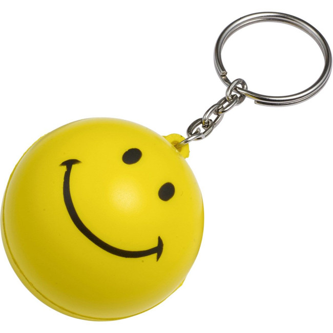 Promotional Smiley Face Stress Keyring - Image 4