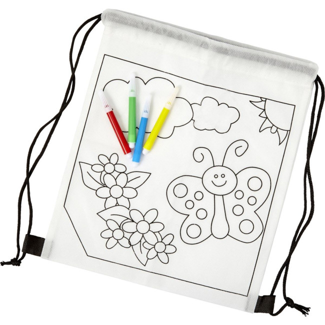 Promotional Nonwoven Colour In Backpack - Image 1