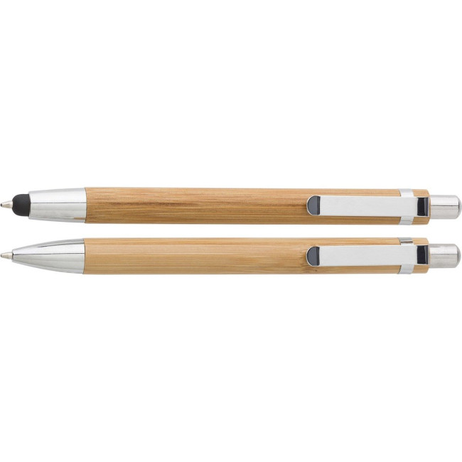 Promotional Bamboo pen & pencil set - Image 3