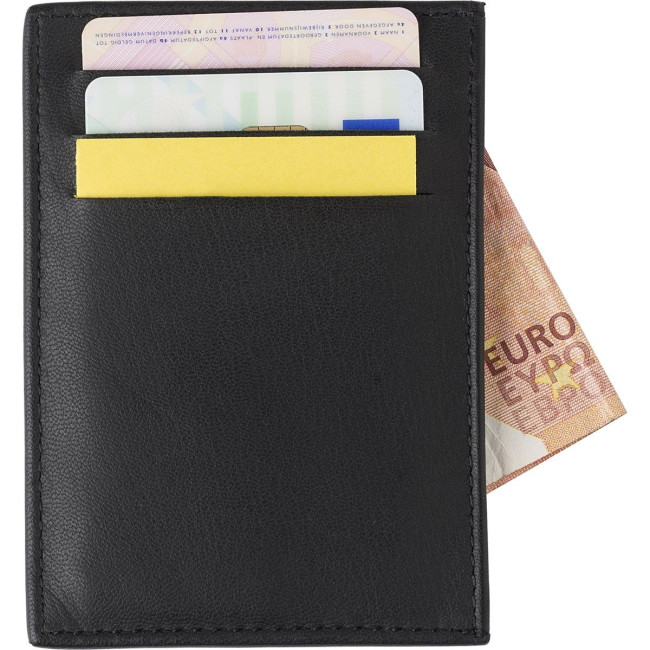 Promotional Leather RFID credit card wallet - Image 2