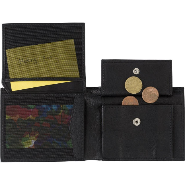 Promotional Leather RFID credit card wallet - Image 4