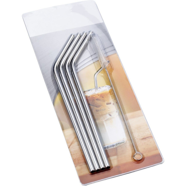 Promotional Four Stainless Steel drinking straws - Image 3