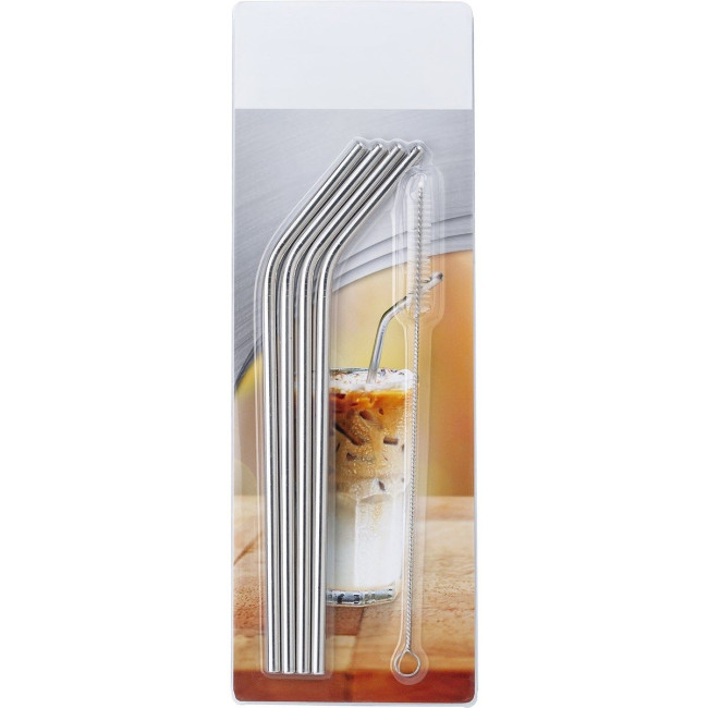 Promotional Four Stainless Steel drinking straws - Image 4