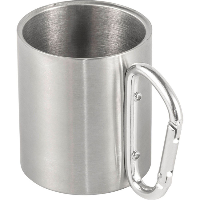 Promotional Stainless steel double walled mug 185ml - Image 2